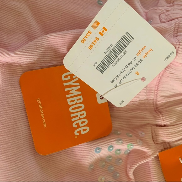 NEW Gymboree Girl’s Corduroy Pink Pants - Size 8 - Picture 4 of 4